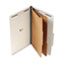 UNV10282 - Pressboard Classification Folder, Legal, Six-Section, Gray, 10/Box