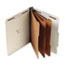 UNV10292 - Pressboard Classification Folder, Letter, Eight-Section, Light Green, 10/Box