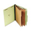 UNV10293 - Pressboard Classification Folder, Letter, Eight-Section, Gray-Green, 10/Box