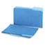 UNV15301 - Recycled Interior File Folders, 1/3 Cut Top Tab, Legal, Blue, 100/Box