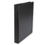 UNV31401 - Suede Finish Vinyl Round Ring Binder, 1" Capacity, Black