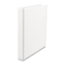 UNV31404CT - Suede Finish Vinyl Round Ring Binder, 1" Capacity, White, 12/Carton