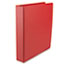 UNV33403 - Suede Finish Vinyl Round Ring Binder, 1-1/2" Capacity, Red