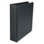 UNV34401 - Suede Finish Vinyl Round Ring Binder, 2" Capacity, Black