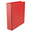 UNV34403 - Suede Finish Vinyl Round Ring Binder, 2" Capacity, Red
