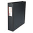 UNV34411 - Suede Finish Vinyl Round Ring Binder With Label Holder, 2" Capacity, Black