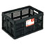 UNV40015 - Filing/Storage Tote Storage Box, Plastic, 22-1/2 x 15-3/4 x 12-1/4, Black