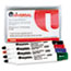 UNV43680 - Dry Erase Markers, Bullet Tip, Assorted, 4/Set