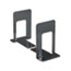 UNV54095 - Economy Bookends, Nonskid, 5 7/8 x 8 1/4 x 9, Heavy Gauge Steel, Black