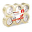 UNV63500 - Box Sealing Tape, 2" x 110 yards, 3" Core, Clear, 6/Box
