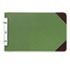 WLJ27832 - Canvas Sectional Post Binder, 8-1/2 x 14, 4-1/4 Center, Green