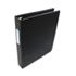 WLJ36814NHB - Basic Vinyl Round Ring Binder With Label Holder, 1" Capacity, Black