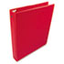 WLJ36814NR - Basic Vinyl Round Ring Binder, 1" Capacity, Red
