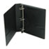 WLJ38654B - Basic D-Ring Vinyl View Binder, 4" Capacity, Black