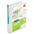 WLJ43337 - Print-Won't-Stick Flexible Poly Round Ring View Binder, 1" Capacity, Clear