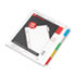 WLJ55205 - Oversized Reinforced Insertable Index, Multicolor 5-Tab, 9-1/4 x 11, White