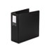 WLJ87612 - Locking No-Gap D-Ring Vinyl Binder, 4" Capacity, Black