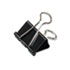 UNV10210 - Medium Binder Clips, Steel Wire, 5/8" Cap., 1-1/4" Wide, Black/Silver, Dozen