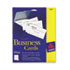 AVE5371 - Laser Business Cards, 2 x 3 1/2, White, 10 Cards/Sheet, 250/Pack