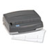 SWI9800350 - 50-Sheet 350MD Electric Three Hole Punch, 1/4" Holes, Gray
