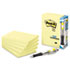 MMM6605PK - Bonus Pack, 4 x 6, Lined, Canary Yellow, 5 100-Sheet Pads/Pack