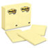 MMM659YW - Original Notes, 4 x 6, Canary Yellow, 12 100-Sheet Pads/Pack