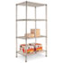 ALESW503624SR - Wire Shelving Starter Kit, 4 Shelves, 36w x 24d x 72h, Silver