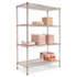 ALESW504824SR - Wire Shelving Starter Kit, 4 Shelves, 48w x 24d x 72h, Silver