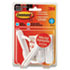 MMM17001VP6PK - Adhesive Hook Value Pack, Medium, Holds 3-lb, White, 6/Pack