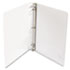 WLJ36313W - Vinyl Round Ring Locking View Binder, 1/2" Capacity, White