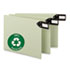 SMD61757 - Green End Tab Guides, Blank, Horizontal Metal Tabs, Pressboard, Letter, 50/Box