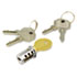 ALEKC501111 - Lock Core For Metal Mobile Pedestals, Chrome, Set