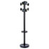 ABAPMSTAN3N - Stan3 Coat Rack, Powder Coat Black, Steel, Stand Alone Rack, Eight Knobs