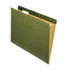 ESS415215 - Reinforced Hanging File Folders, 1/5 Tab, Kraft, Letter, Standard Green, 25/Box