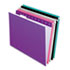 ESS415215ASST2 - Reinforced Hanging Folders, Letter, Pastel Colors, 25/Box