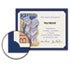 SOUPF8 - Certificate Holder, 12 x 9-1/2, Navy, Linen, 105 lbs., 10/Pack