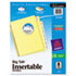 AVE11112 - WorkSaver Big Tab Reinforced Dividers w/Clear Tabs, 8-Tab, Letter, Buff