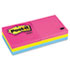 MMM6306AN - Neon Color Notes, 3 x 3, Lined, Neon Colors, 6 100-Sheet Pads/Pack
