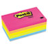 MMM6355AN - Original Pads in Neon Colors, 3 x 5, Lined, Neon Colors, 5 100-Sheet Pads/Pack