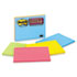MMM6845SSPL - Super Sticky Large Format Notes, 8 x 6, Lined, Four Colors, 4 45-Sheet Pads/Pack