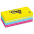 MMM653AU - Ultra Color Self-Stick Notes, 1-1/2 x 2, Four Colors, 12 100-Sheet Pads/Pack