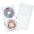 CLI61958 - Deluxe CD Ring Binder Storage Pages, Standard, 4 CDs, 5 13/16 x 11 1/16, 10/PK