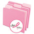 ESS15213PIN - Two-Tone File Folders, 1/3 Cut Top Tab, Letter, Pink/Light Pink, 100/Box