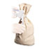 MMF2310319W06 - Heavyweight Cotton Duck Cloth Coin Bag, Seal Press, 12 x 19, White