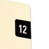 SMD67912 - Year 2012 End Tab Folder Labels, 1/2 x 1, Pink/White, 250 Labels/Pack