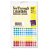 AVE05796 - See-Through Removable Color Dots, 1/4" dia, Assorted Colors, 864/Pack