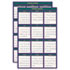 HOD390 - Four Seasons Reversible Business/Academic Wall Calendar, 24 x 37, 2012-2013