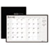 HOD26002 - Ruled Planner with Stitched Leatherette Cover, 8-1/2 x 11, Black, 2011-2012
