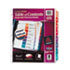 AVE11163 - Extra-Wide Ready Index Dividers, 8-Tab, 9 1/2 x 11, Assorted, 8/Set