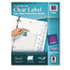 AVE11450 - Index Maker Clear Label Punched Dividers, 8-Tab, Letter